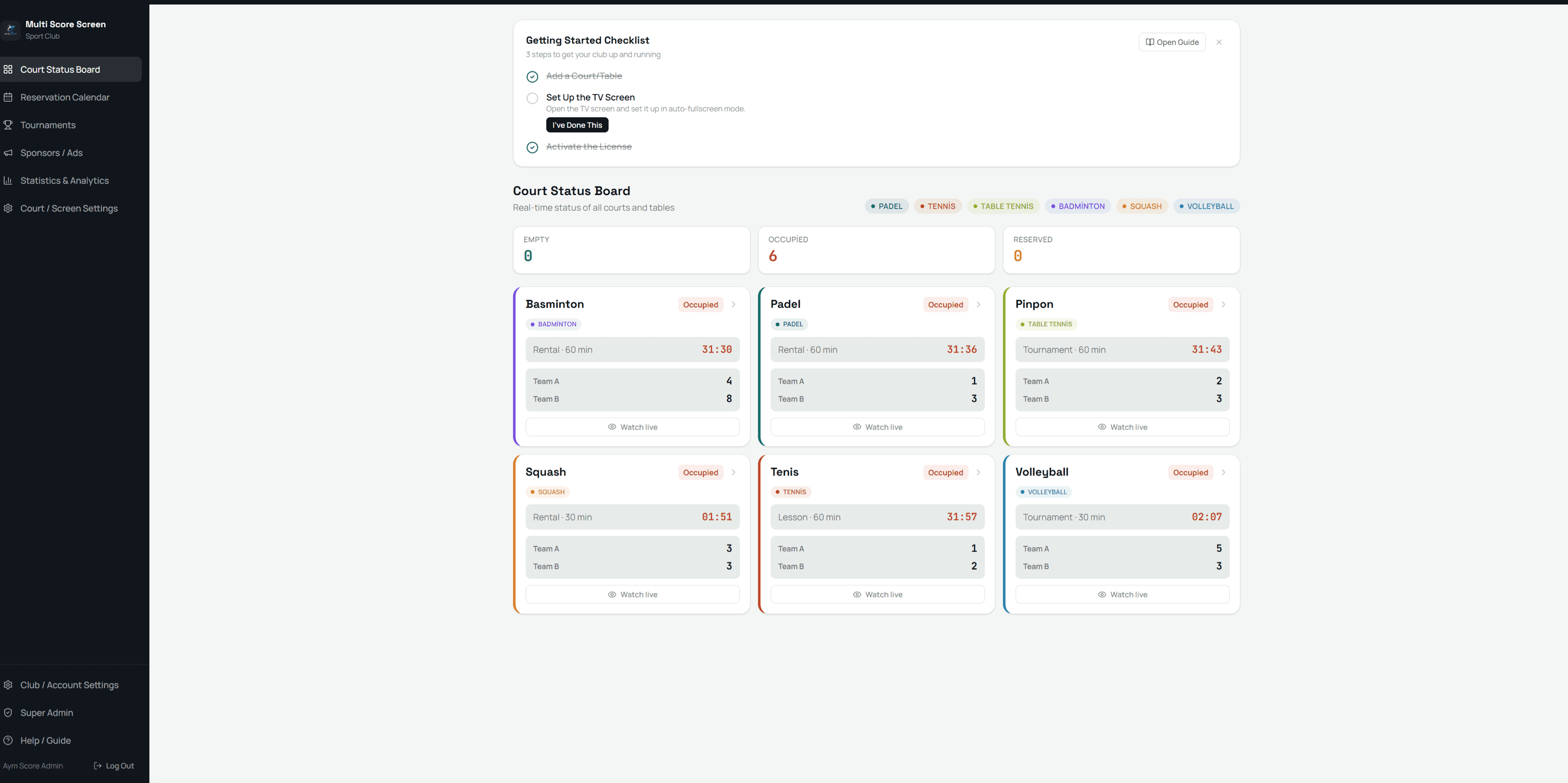 Monitor Courts In Real Time