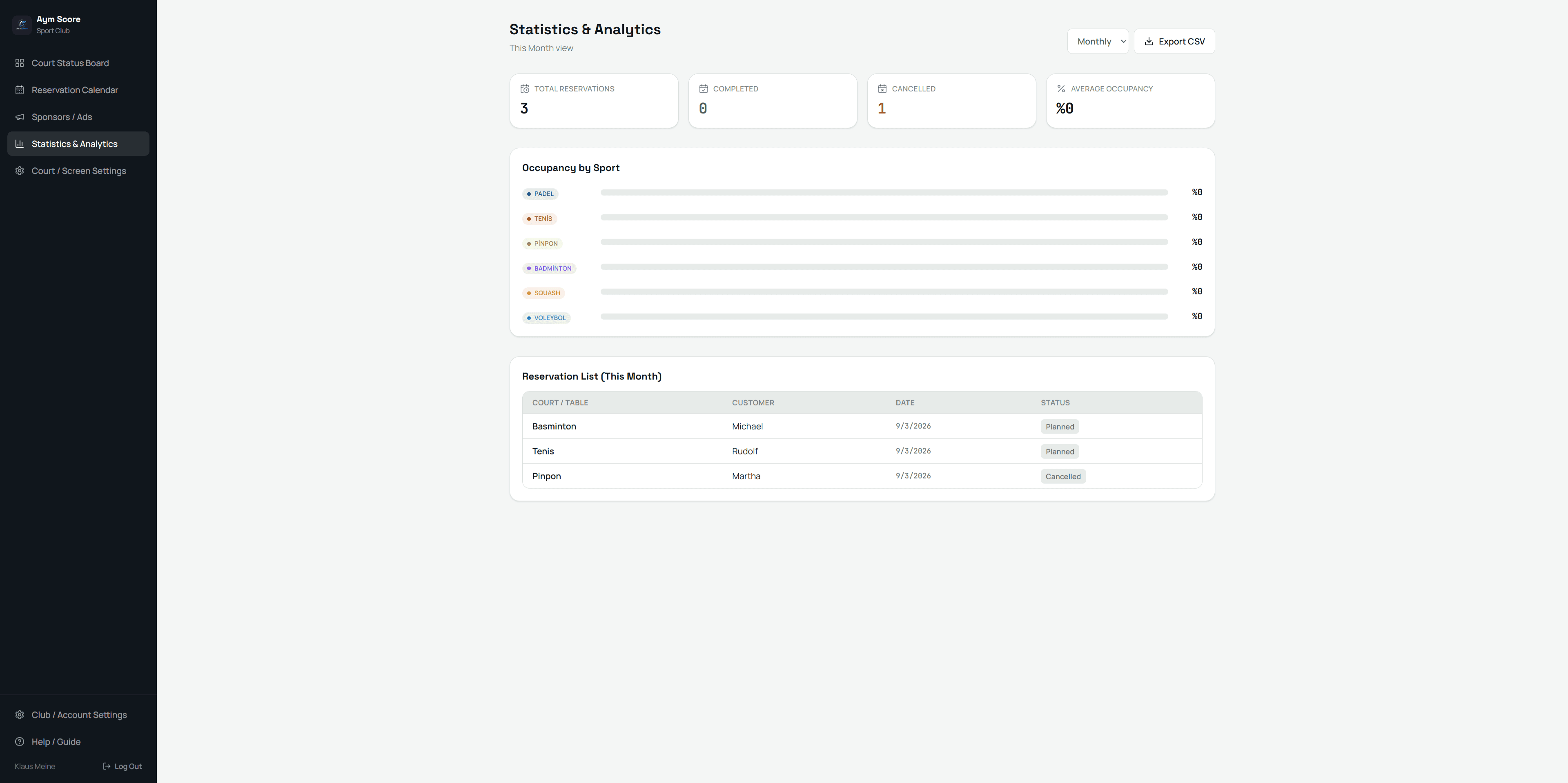 Track Your Statistics
